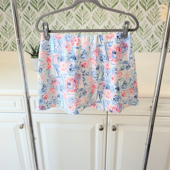 Lilly Pulitzer Pink and Blue Skort size medium - Picture 5 of 7